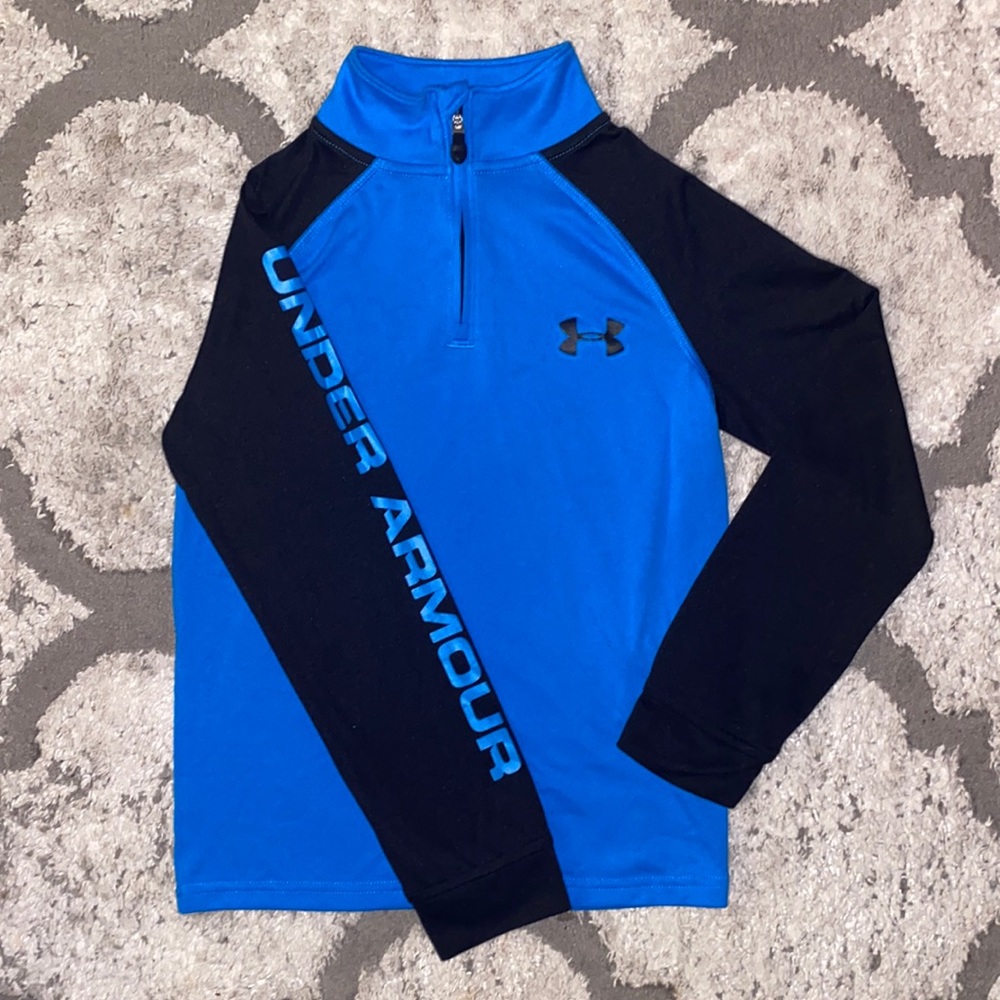 Under Armour Loose Heatgear Long Sleeve Quarter Zip Boys Size XS